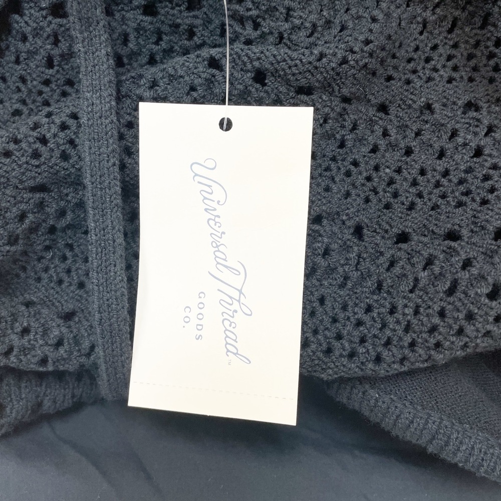 Universal Thread Women's Black Crochet Top Sleeveless Midi Dress Size XL - Picture 4 of 6